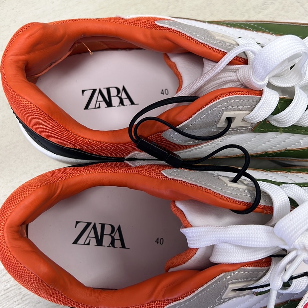 NWT - Zara Men's Multicolor Sneakers, Size 7 - Picture 9 of 12